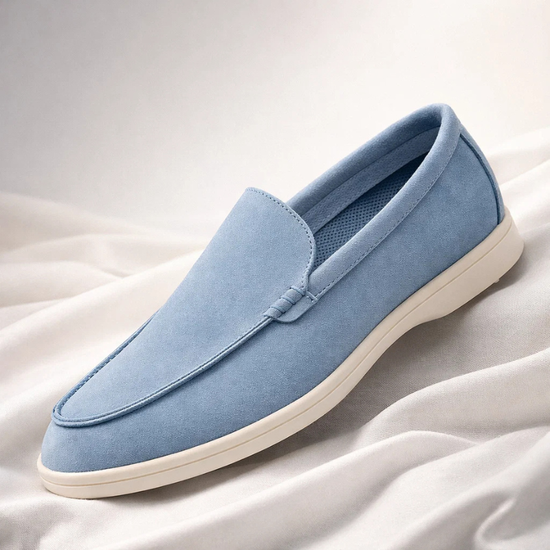 Elegantes mocassins de camurça