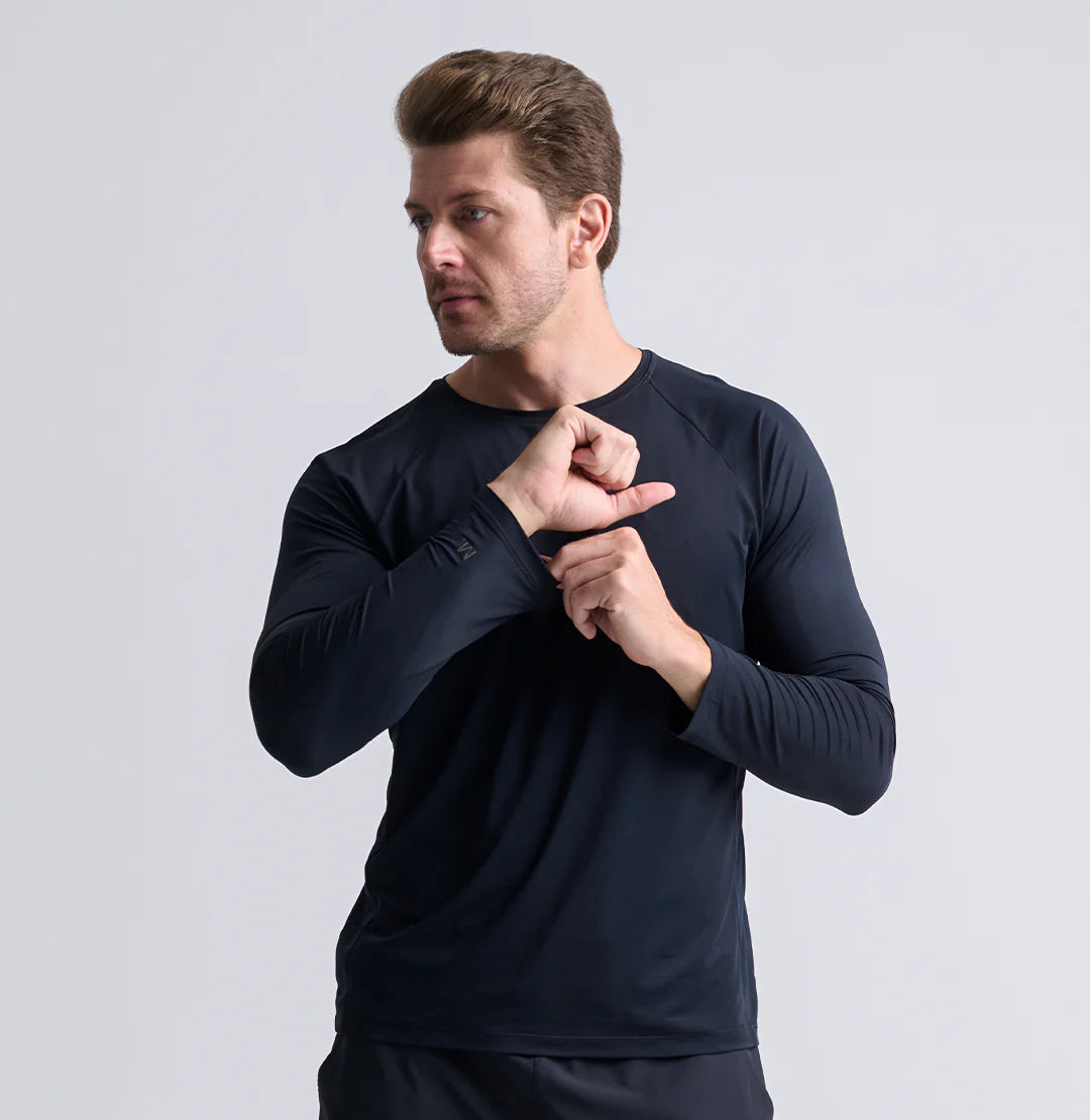 Camiseta Fitness Manga Longa