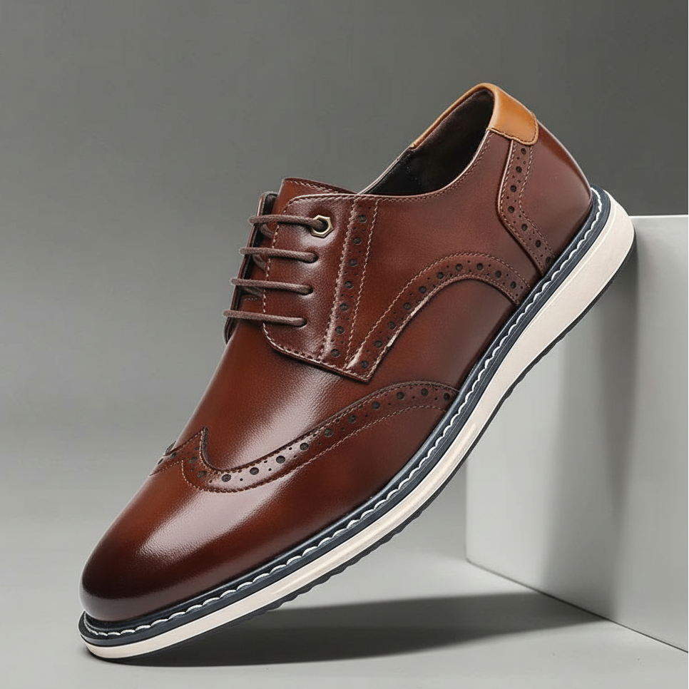 Elegante Oxford-Lederschuhe