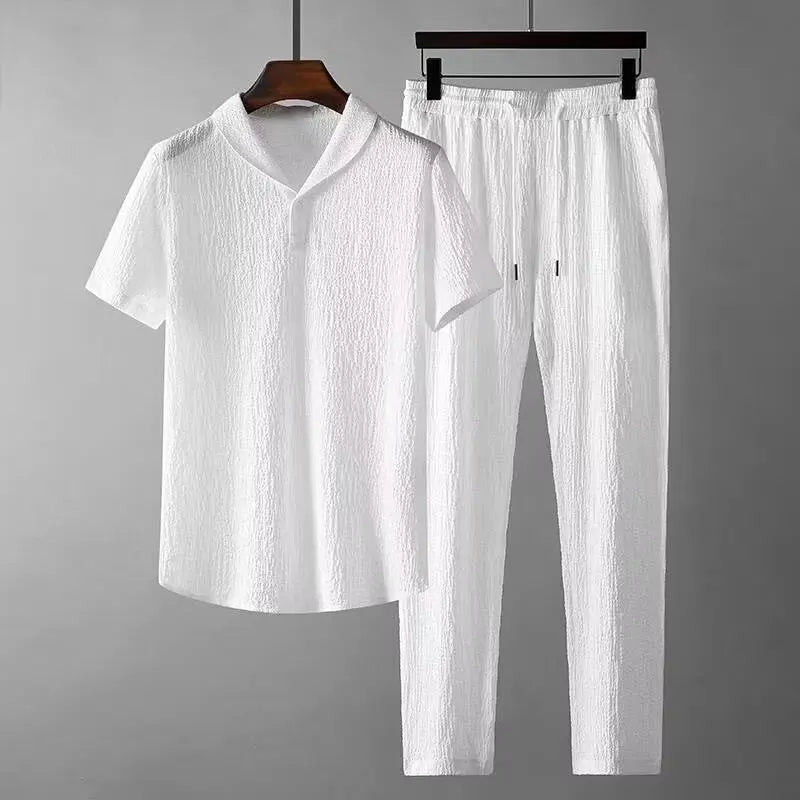 Conjunto respirável para o verão