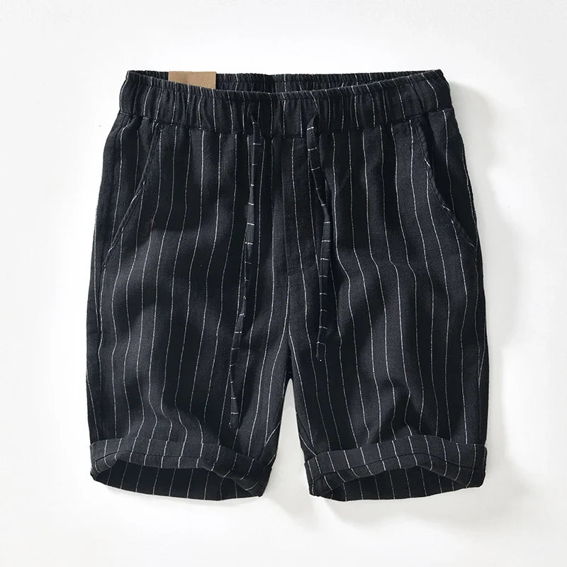 Elegante Shorts aus Baumwolle und Leinen