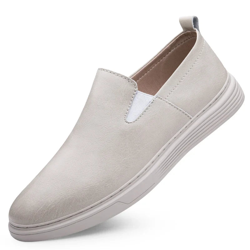 Slip-On-Schuhe aus Leder