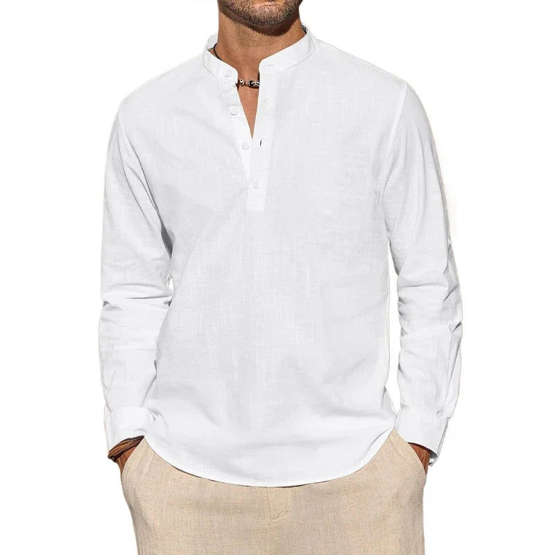 Elegantes Henley-Shirt aus Baumwolle