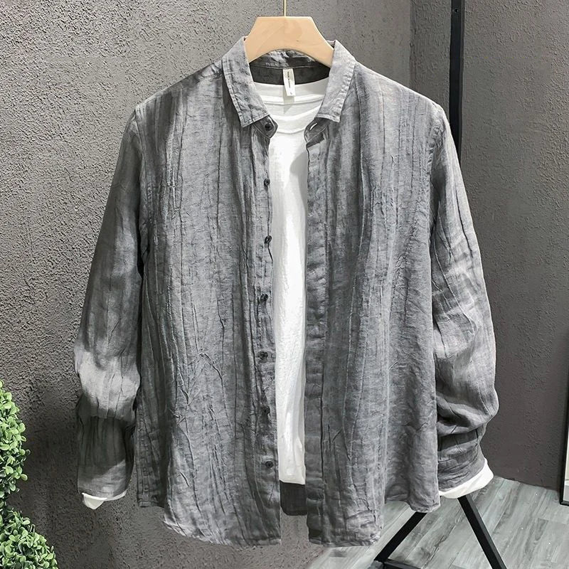 Vintage-Leinenhemd