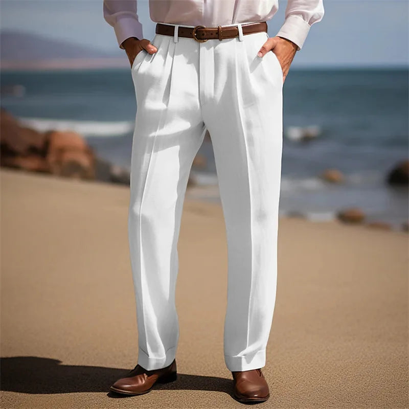 Elegante Leinenhose