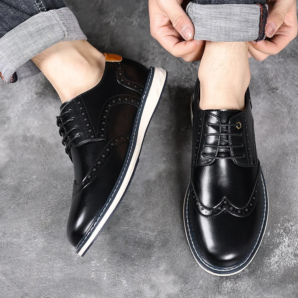 Elegante Oxford-Lederschuhe