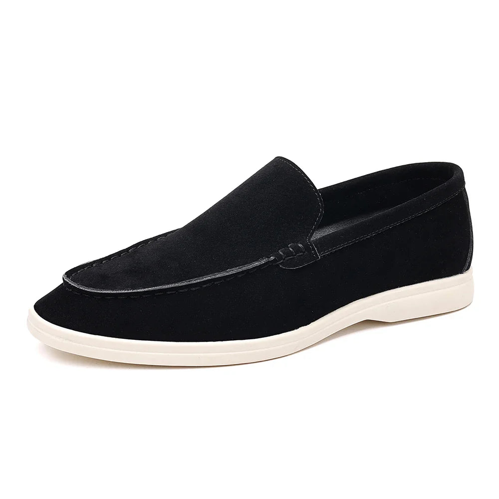Mocassins casuais de camurça
