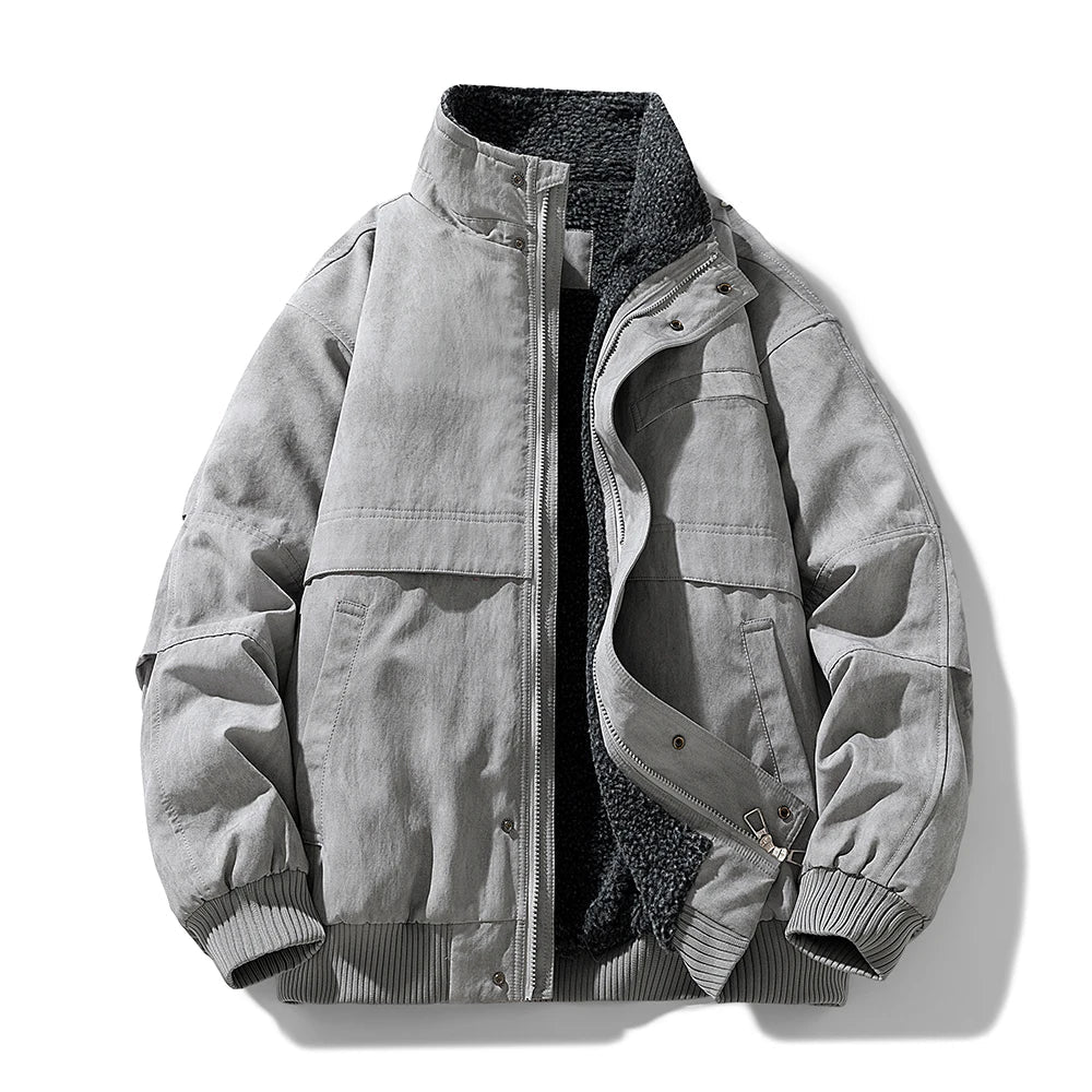 Casaco elegante com forro polar