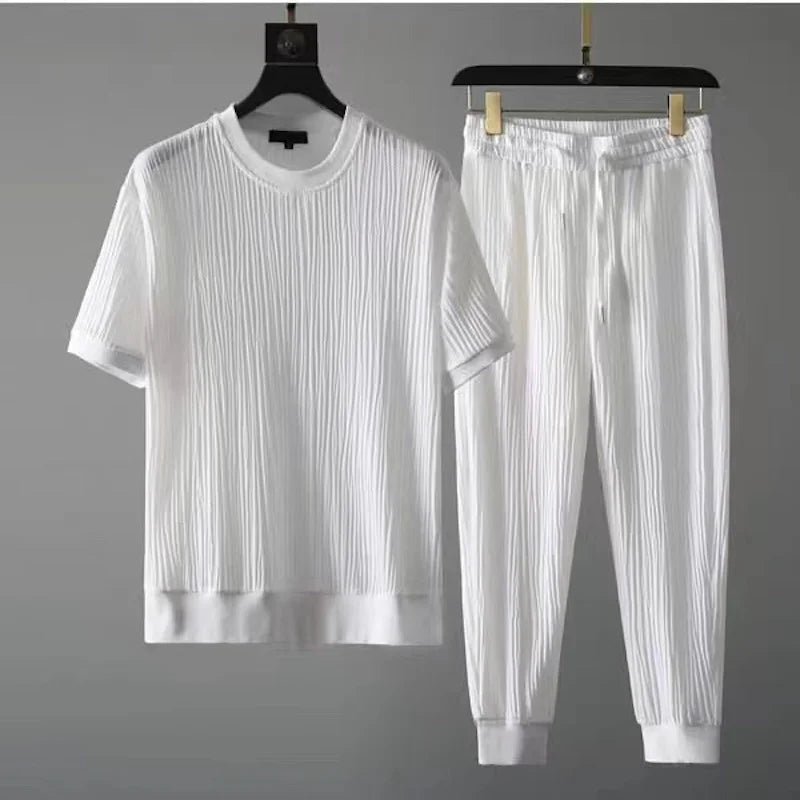 Conjunto elegante e respirável
