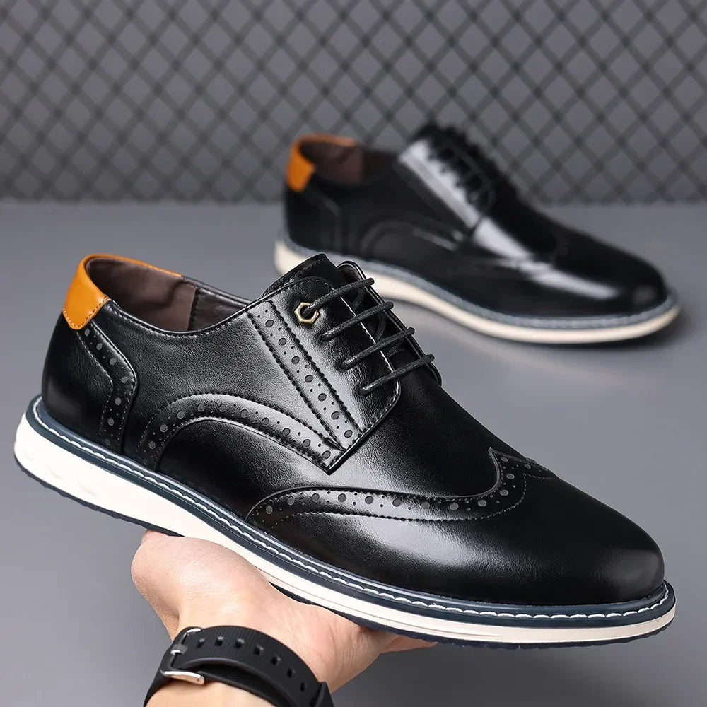 Elegante Oxford-Lederschuhe
