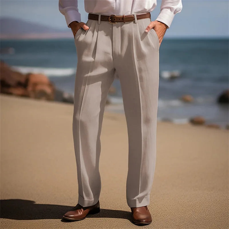Elegante Leinenhose