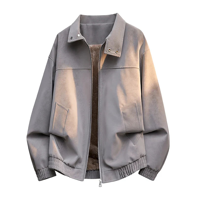 Casaco retro com forro polar