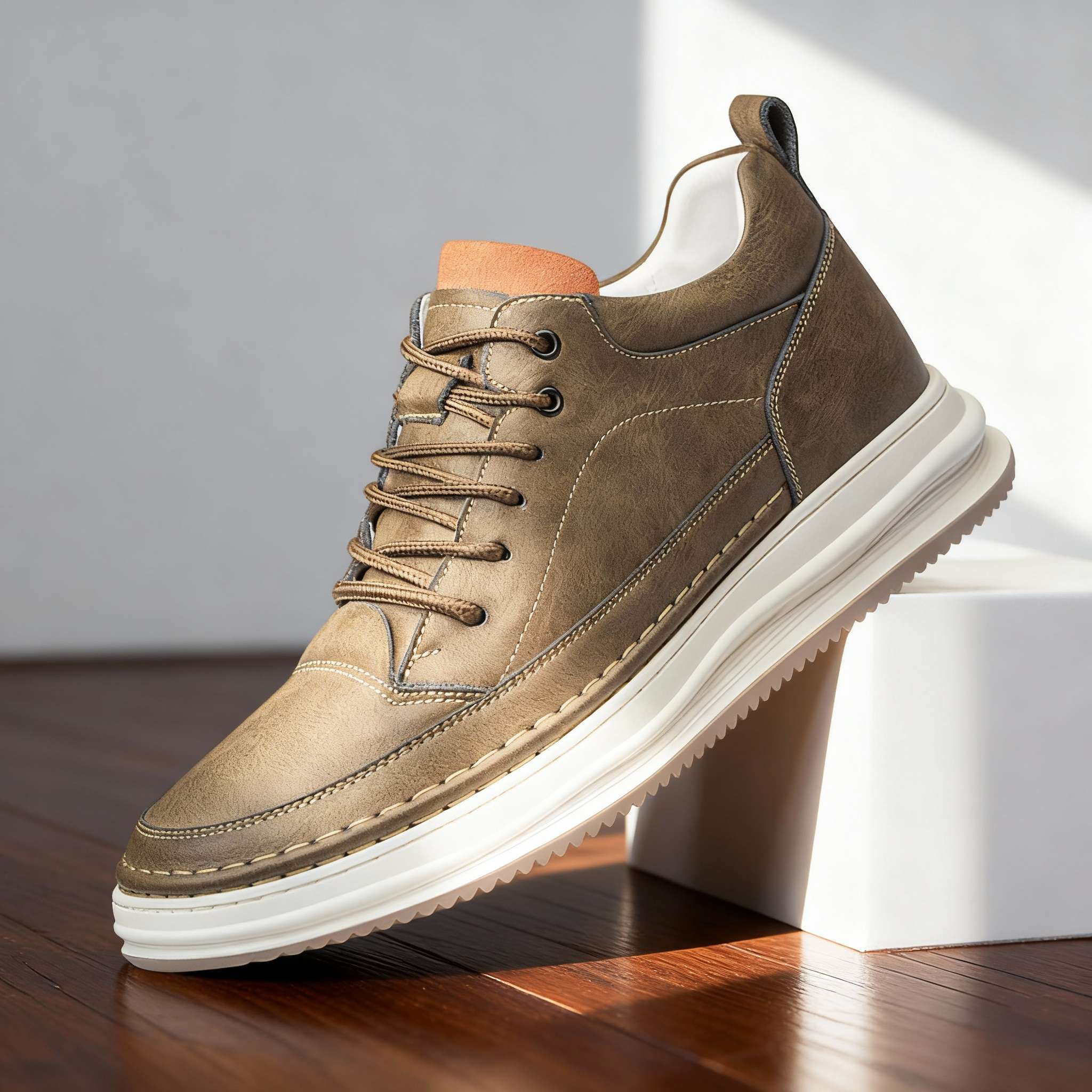 Sapatos de couro elegantes