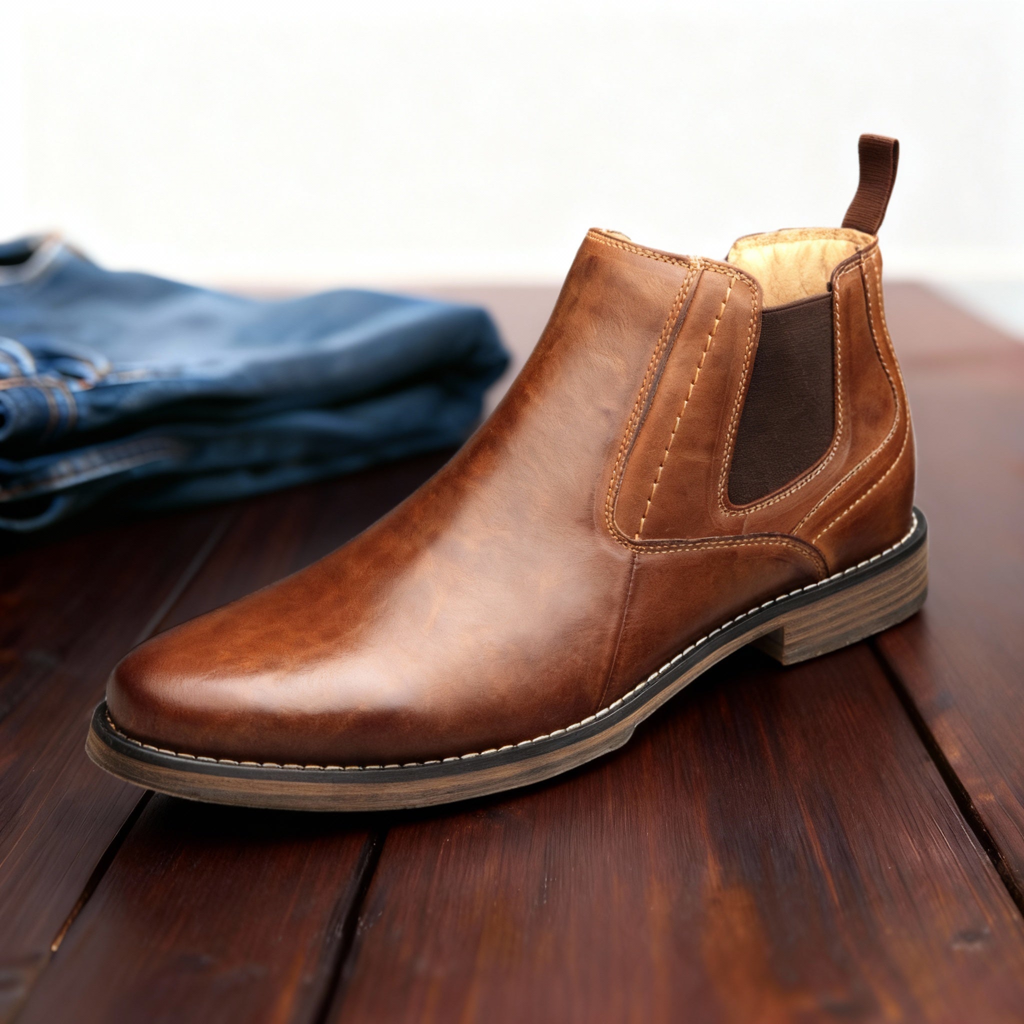 Elegante Lederstiefel