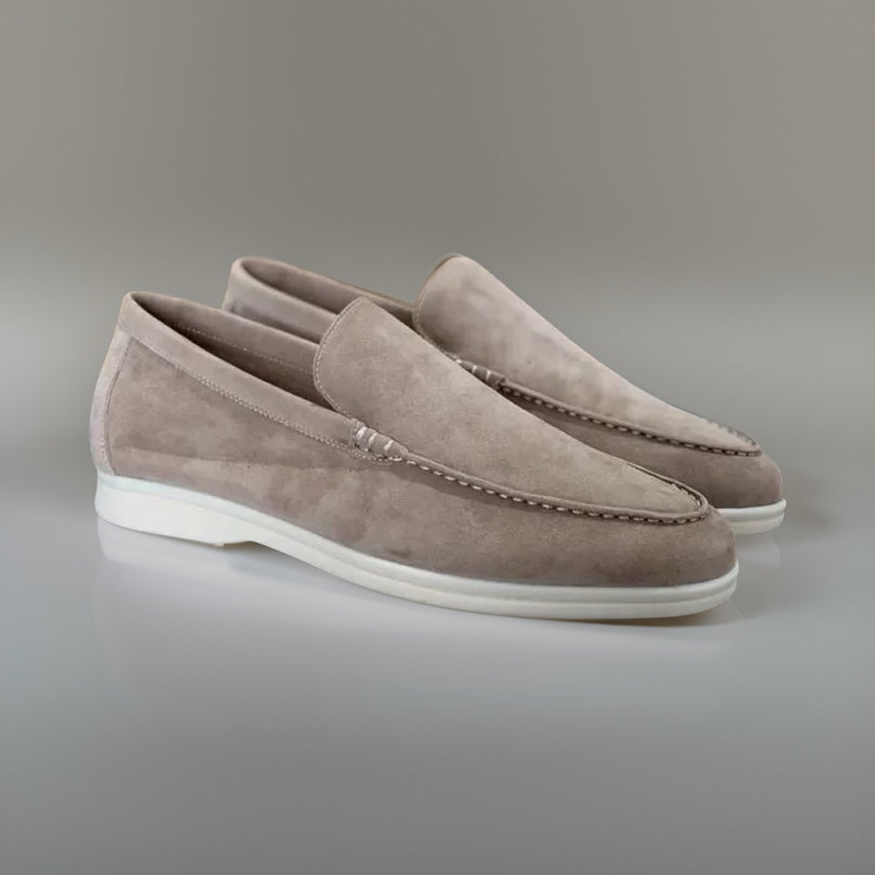 Mocassins casuais de camurça