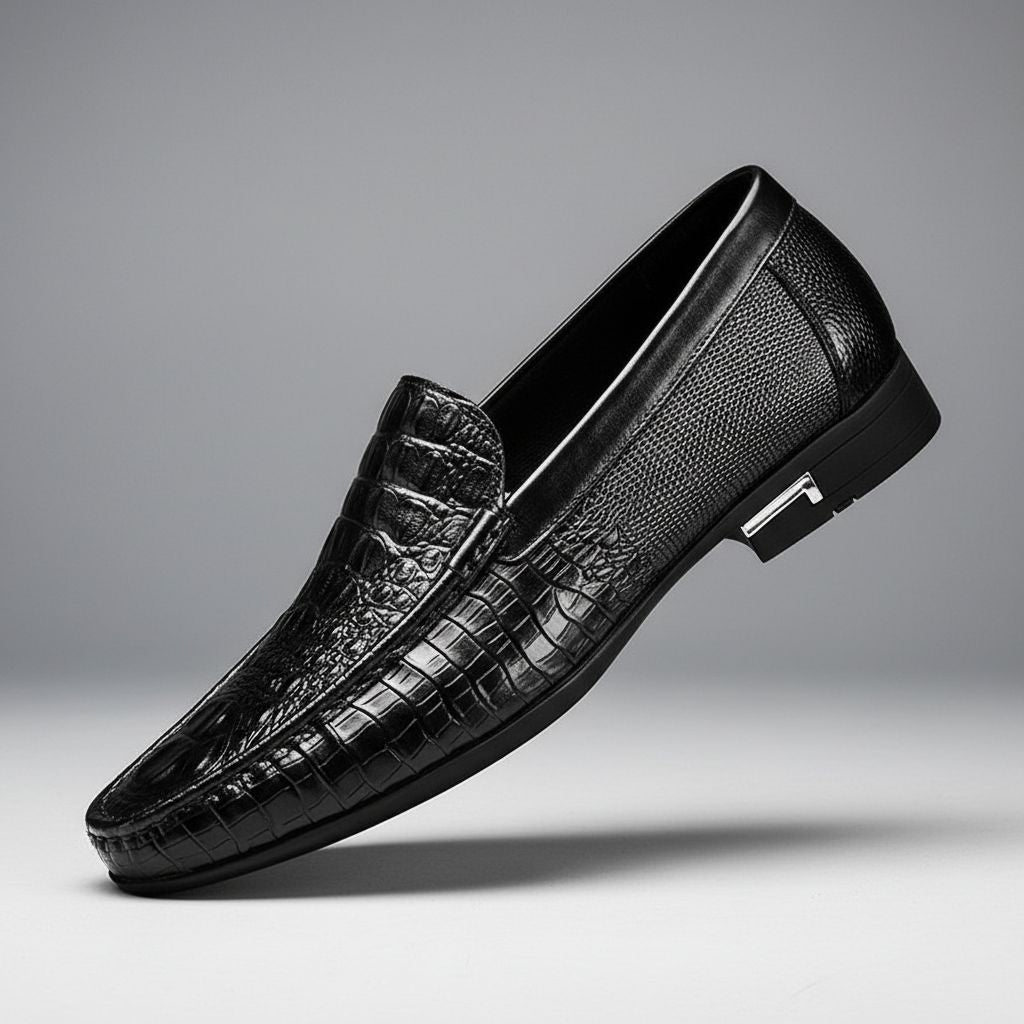Elegante Leder-Mokassins