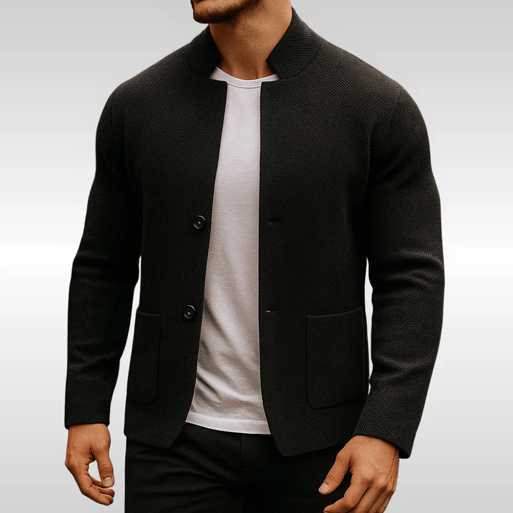 Casaco de malha elegante para homem