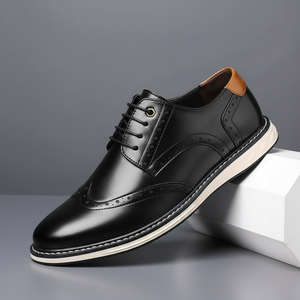 Elegante Oxford-Lederschuhe