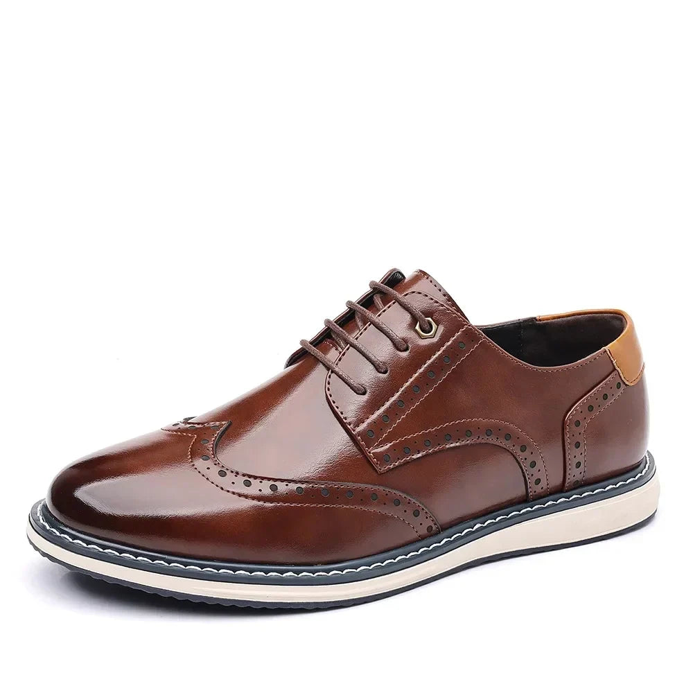 Elegante Oxford-Lederschuhe