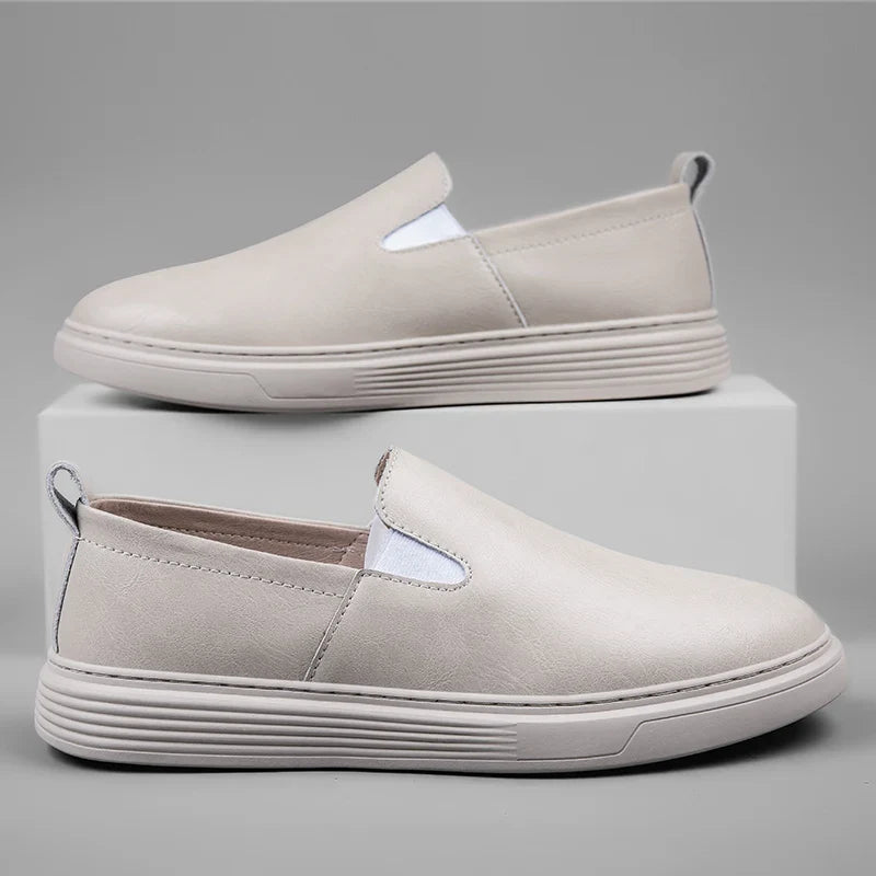 Slip-On-Schuhe aus Leder