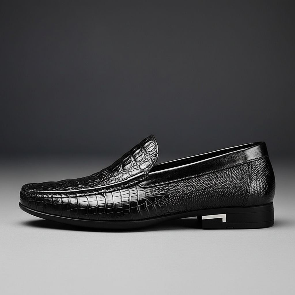 Elegante Leder-Mokassins